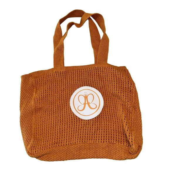 NWOT Anastasia Beverly Hills Knitted Mesh Monogram Beach Tote Bag Orange - Picture 1 of 6